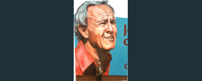 Arnold Palmer Painting, Arnold Palmer Portrait, Billboard Painting, Flying Armadillo Signs, Mike Burrell, FASCO