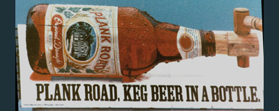 Plank Road Beer Painting, Billboard Painting, Flying Armadillo Signs, Mike Burrell, FASCO