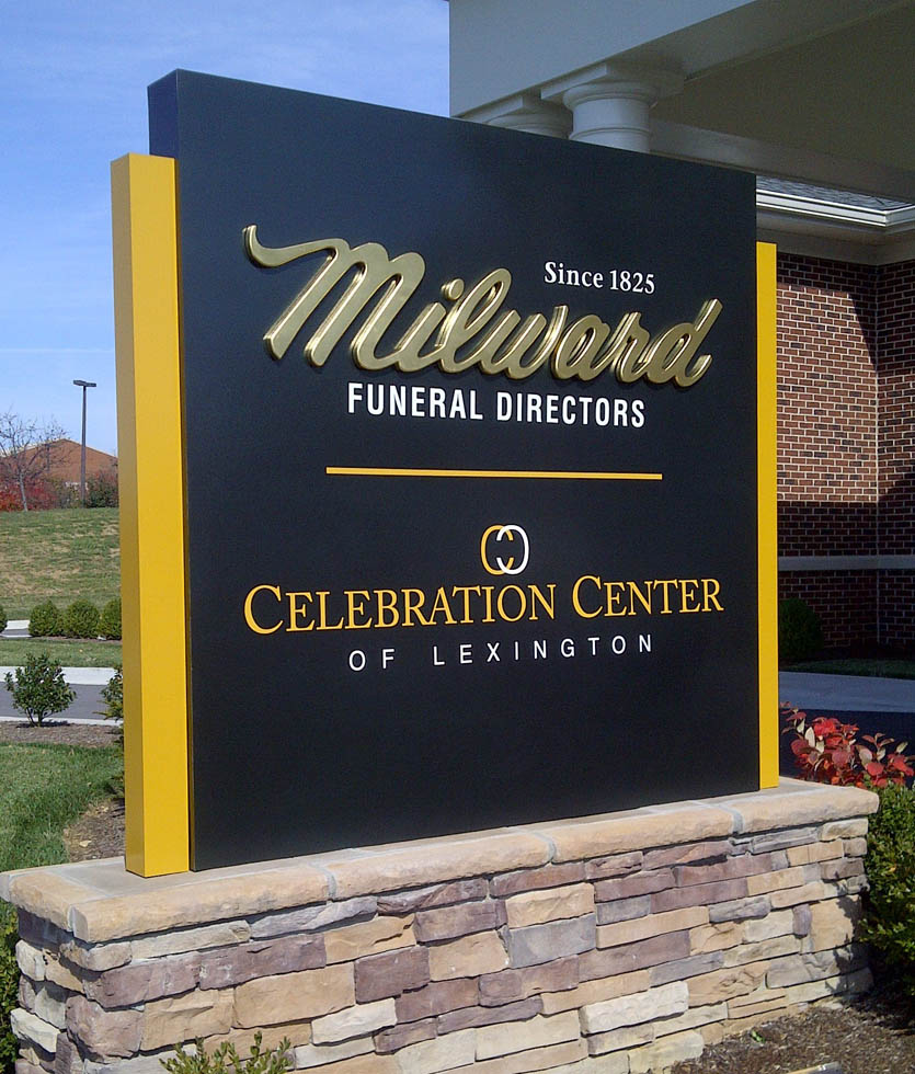 Millward Funeral Home Sign  by Flying armadillo signs