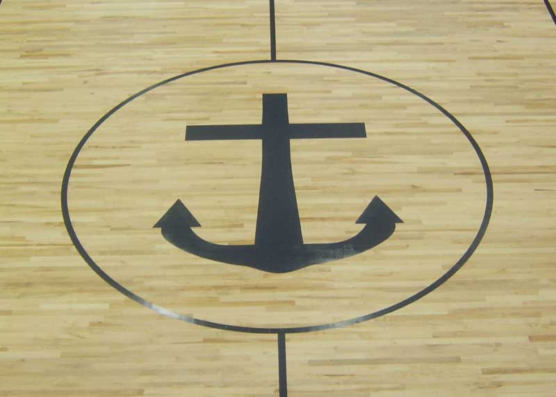 Anchor  Gym Floor Painting, Flying Armadillo Signs, Mike Burrell, FASCO