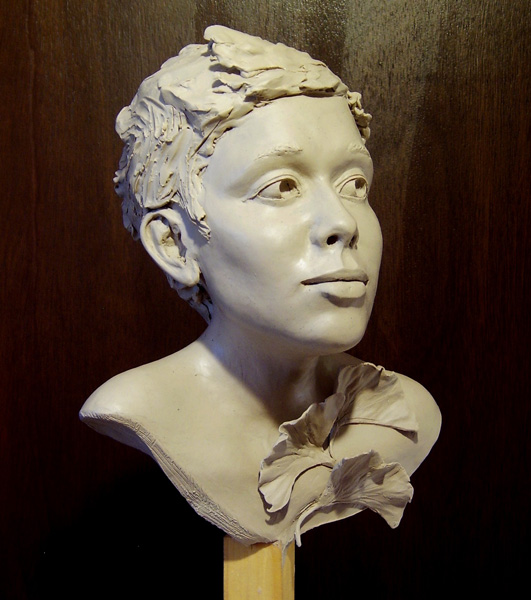 Young Woman Sculpture right
